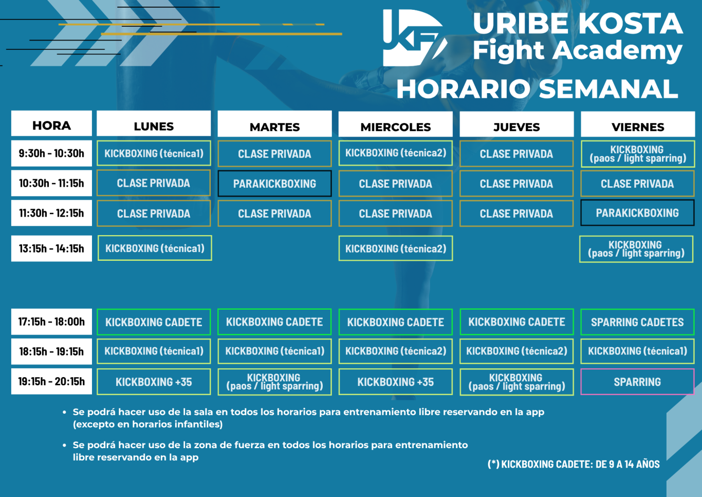 horario de gimnasio gorliz, horario de gimnasio kickboxing, clases de kickboxing, artes marciales gorliz, boxeo gorliz, 
